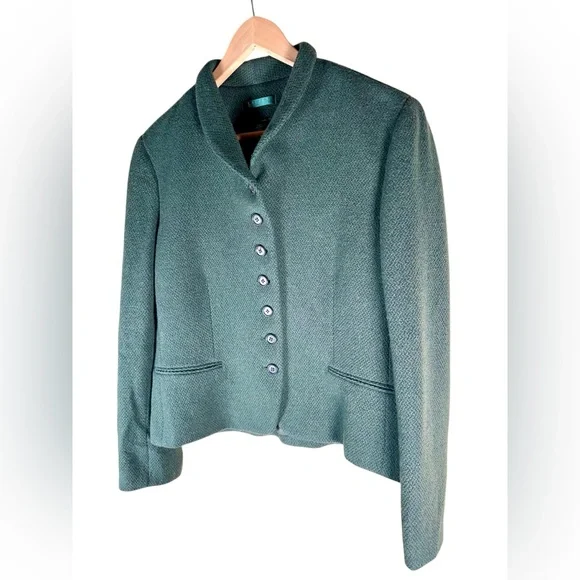 Ralph Lauren Women's Wool Herringbone Blazer/Jacket - Picture 4 of 8